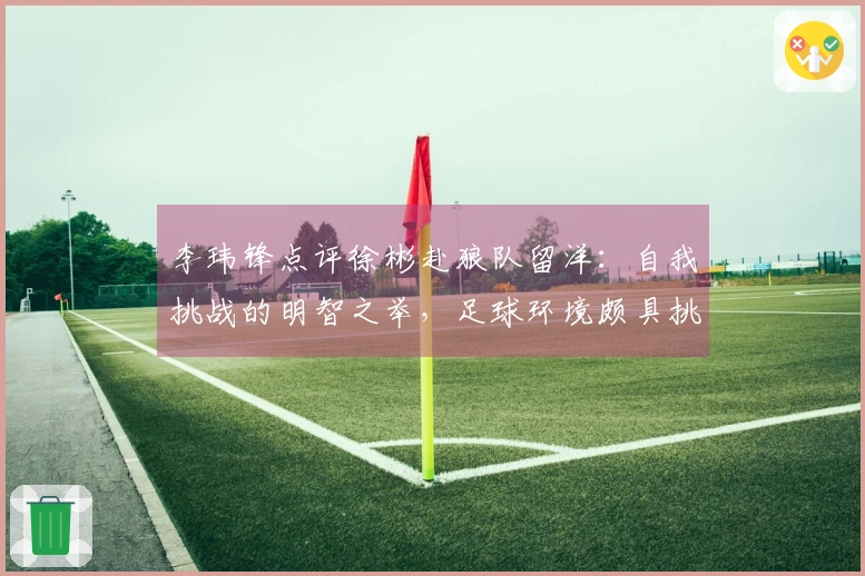 李玮锋点评徐彬赴狼队留洋：自我挑战的明智之举，足球环境颇具挑战性