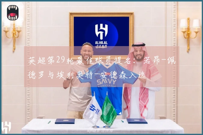 英超第29轮最佳球员提名：若昂-佩德罗与埃利奥特-安德森入选